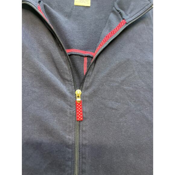 Quacker Factory Sleeveless Vest Blue 1X Full‎ Zipper fleece - Picture 3 of 7